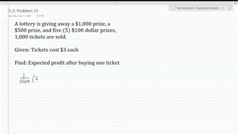 Solved 15. Lottery Prizes A lottery offers one $1000 prize, .